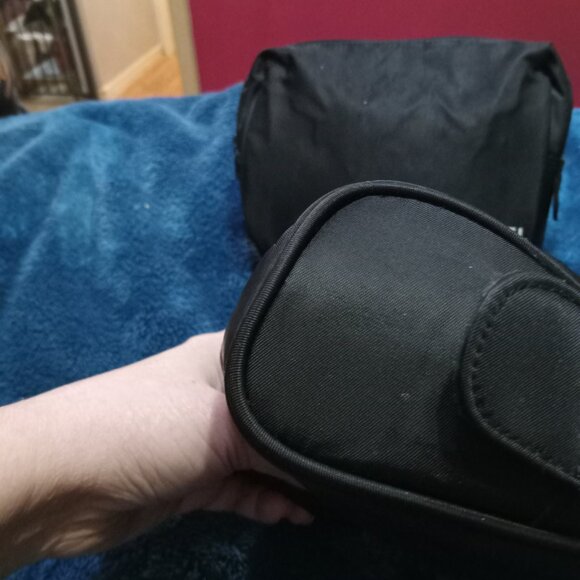 Vintage Chanel Black Makeup Bag EUC - Picture 2 of 5